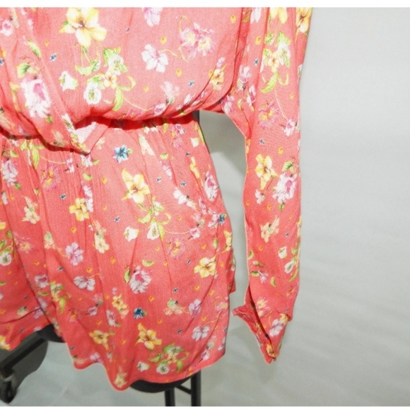 MNG orange floral romper XS - Picture 5 of 11